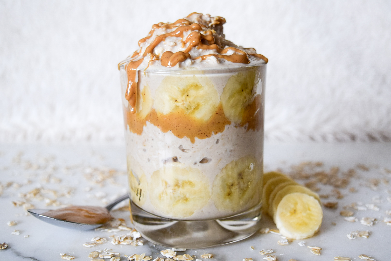 Peanut Butter Banana Overnight Oats 