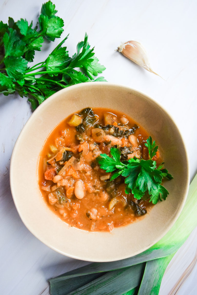 Herby Tuscan White Bean Soup
